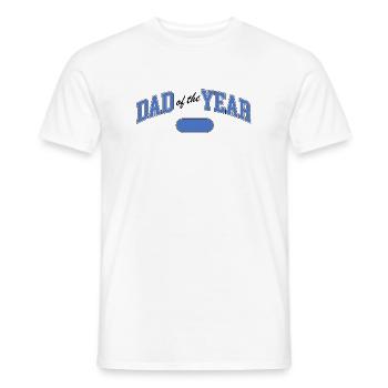 Dad of the Year – Award - Men's T-Shirt - white - Front - AI Model Male 178 dark (178cm)