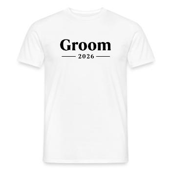 Groom 2026 - Männer T-Shirt - Weiß - Vorne - AI Model Male 178 dark (178cm)