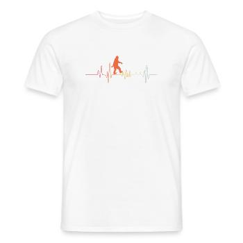 Bigfoot Sasquatch Cache-cache Dictons - T-shirt homme - blanc - Devant - AI Model Male 178 dark (178cm)