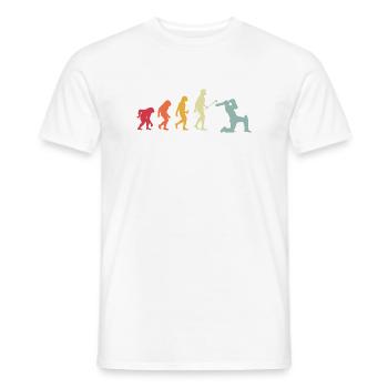 Funny Cricketer Cricket Sports Sayings - Men's T-Shirt - white - Front - AI Model Male 178 dark (178cm)
