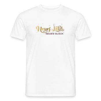 Neues Jahr Neues Glück  - Männer T-Shirt - Weiß - Vorne - AI Model Male 178 dark (178cm)