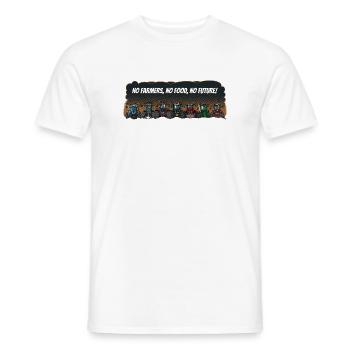 boeren_tshirt_new_landscape_EN - Männer T-Shirt - Weiß - Vorne - AI Model Male 178 dark (178cm)