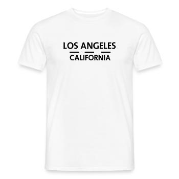 Los Angeles, Californie - T-shirt homme - blanc - Devant - AI Model Male 178 dark (178cm)