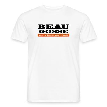 Gutaussehender Junge vom Vater zum SOHN - Männer T-Shirt - Weiß - Vorne - AI Model Male 178 dark (178cm)