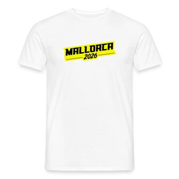 Mallorca 2026 - Men's T-Shirt - white - Front - AI Model Male 178 dark (178cm)