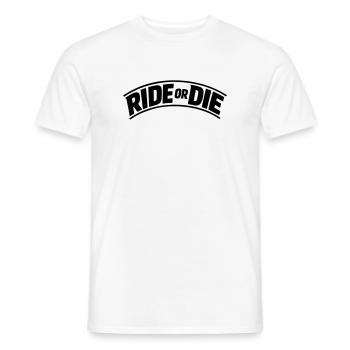 Rouler ou mourir - T-shirt homme - blanc - Devant - AI Model Male 178 dark (178cm)