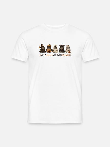 Gorilla-Halloween-Crew - Männer T-Shirt - Weiß