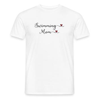 Schwimmende Mutter-Typografie mit Herz - Männer T-Shirt - Weiß - Vorne - AI Model Male 178 dark (178cm)