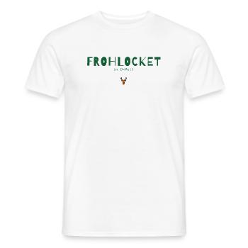 Frohlocket in D-Moll – Musikalisches Weihnachten - Männer T-Shirt - Weiß - Vorne - AI Model Male 178 dark (178cm)