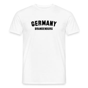 BRANDENBURG - Männer T-Shirt - Weiß - Vorne - AI Model Male 178 dark (178cm)