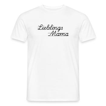 Mama favori - T-shirt homme - blanc - Devant - AI Model Male 178 dark (178cm)