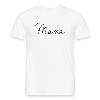 Mama - Männer T-Shirt - Weiß - Vorne - AI Model Male 178 dark (178cm)