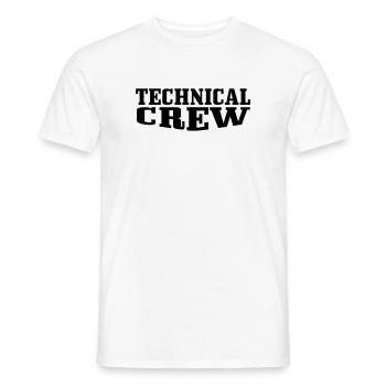 Technical Crew 2 - Männer T-Shirt - Weiß - Vorne - AI Model Male 178 dark (178cm)