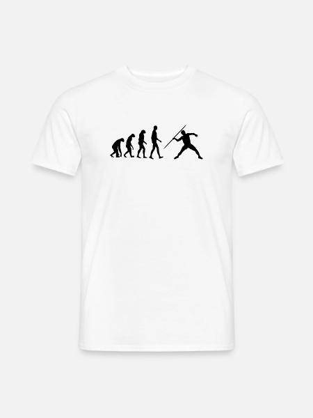 Javelin Throw Thrower Lancer de Javelot Speerwurf - Men's T-Shirt - white