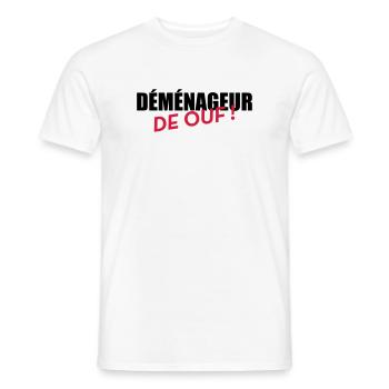 frachtführer / möbelpacker / mover / bewegen - Männer T-Shirt - Weiß - Vorne - AI Model Male 178 dark (178cm)