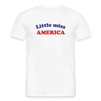 Miss America - Men's T-Shirt - white - Front - AI Model Male 178 dark (178cm)