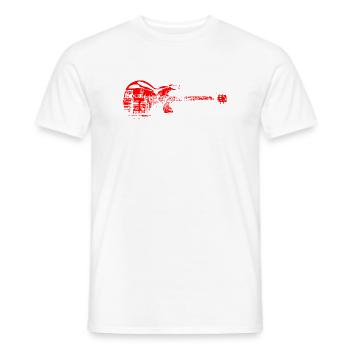 Tee shirt rock - T-shirt homme - blanc - Devant - AI Model Male 178 dark (178cm)