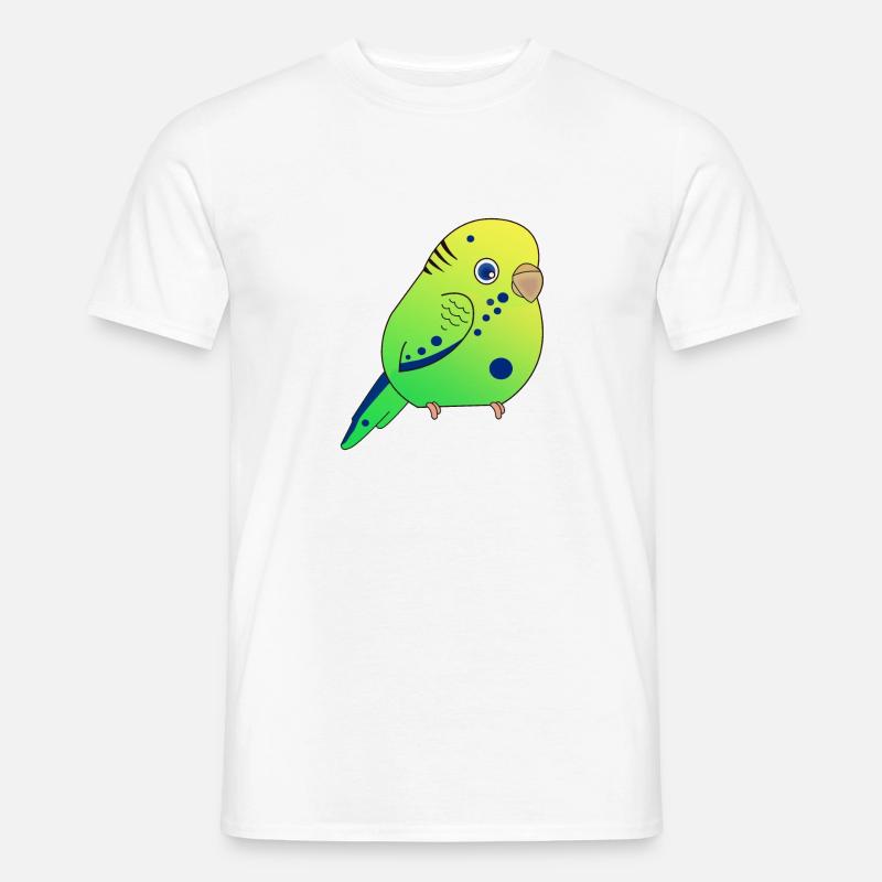 Budgerigar, Small Budgerigar - Men’s T-shirt - white