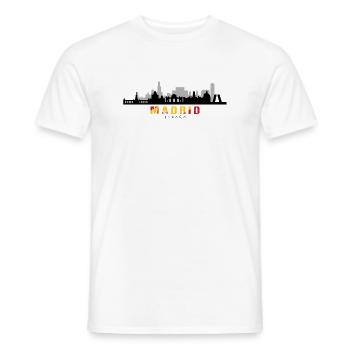 Madrid España Spanien Silhouette - Männer T-Shirt - Weiß - Vorne - AI Model Male 178 dark (178cm)