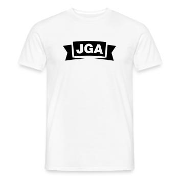 Bachelor Party Emblem / Logo - Men's T-Shirt - white - Front - AI Model Male 178 dark (178cm)