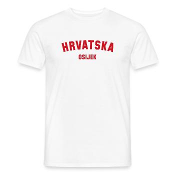 OSIJEK Hrvatska Croatia - Men's T-Shirt - white - Front - AI Model Male 178 dark (178cm)