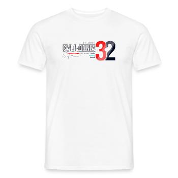 Design des kalifornischen Surf-Teams - Männer T-Shirt - Weiß - Vorne - AI Model Male 178 dark (178cm)