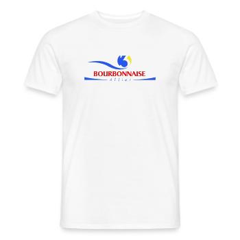 Bourbonnaise - Männer T-Shirt - Weiß - Vorne - AI Model Male 178 dark (178cm)