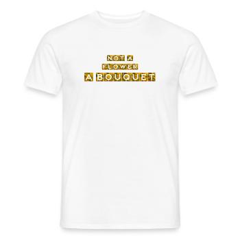 Blumenstrauß aus Sonnenblumen und Gräser - Männer T-Shirt - Weiß - Vorne - AI Model Male 178 dark (178cm)