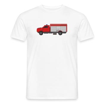 Fire truck - Men's T-Shirt - white - Front - AI Model Male 178 dark (178cm)