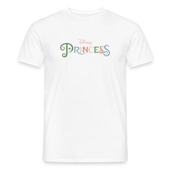 Disney Prinzessinnen Schriftzug Mit Logo - Männer T-Shirt - Weiß - Vorne - AI Model Male 178 dark (178cm)