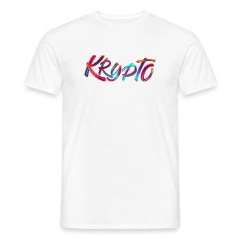 Krypto / Crypto - Men's T-Shirt - white - Front - AI Model Male 178 dark (178cm)