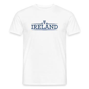 Irlande - Irlande - Irlandais - Irlandais - Harpe - T-shirt homme - blanc - Devant - AI Model Male 178 dark (178cm)
