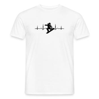 Snowboard Motiv mit Wiedererkennungswert - Männer T-Shirt - Weiß - Vorne - AI Model Male 178 dark (178cm)