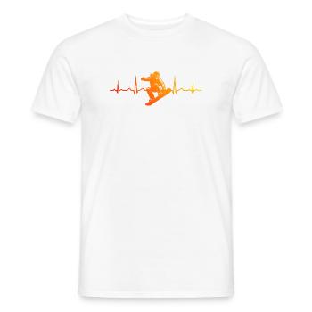 Snowboard Motiv mit Wiedererkennungswert - Männer T-Shirt - Weiß - Vorne - AI Model Male 178 dark (178cm)