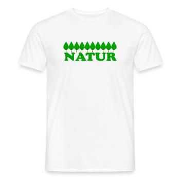Nature - Men's T-Shirt - white - Front - AI Model Male 178 dark (178cm)