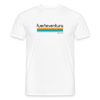 Fuerteventura - Spain - Spanien - Espana - Kanaren - Männer T-Shirt - Weiß - Vorne - AI Model Male 178 dark (178cm)