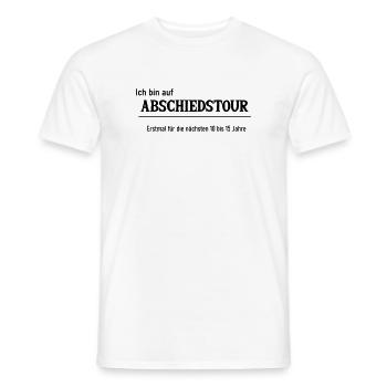 Tournée d’adieu - T-shirt homme - blanc - Devant - AI Model Male 178 dark (178cm)