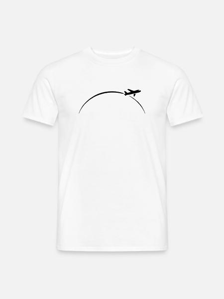 flugzeug - Männer T-Shirt - Weiß