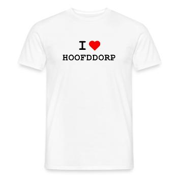 Ich liebe Hoofddorp - I love Hoofddorp - Men's T-Shirt - white - Front - AI Model Male 178 dark (178cm)