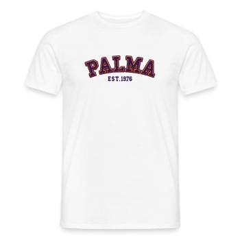 Palma Est. 1976 - Men's T-Shirt - white - Front - AI Model Male 178 dark (178cm)