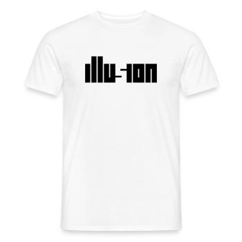 Illusion – Optische Täuschung Raum Silhouette Shir - Männer T-Shirt - Weiß - Vorne - AI Model Male 178 dark (178cm)