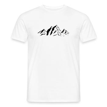 Mountains - Männer T-Shirt - Weiß - Vorne - AI Model Male 178 dark (178cm)