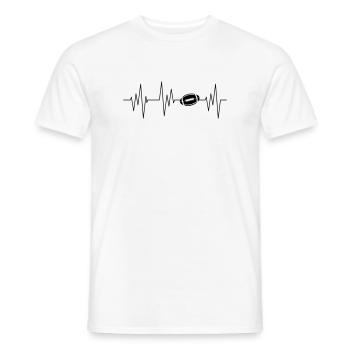 American Football - Männer T-Shirt - Weiß - Vorne - AI Model Male 178 dark (178cm)