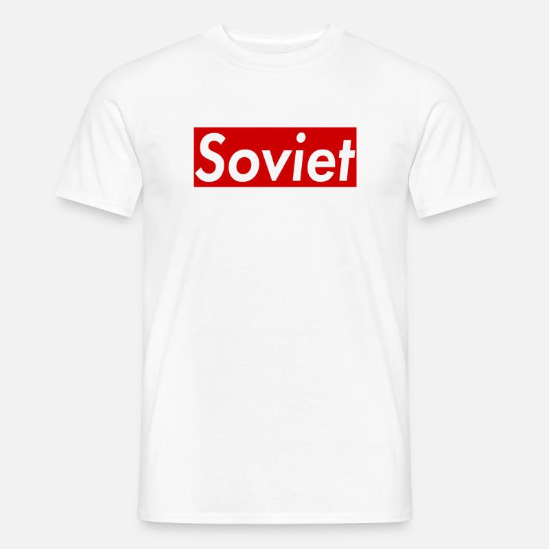 Sowjetisch - Männer T-Shirt - Weiß