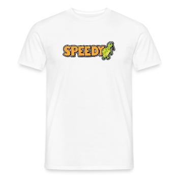 Speedy - tortue rapide - T-shirt homme - blanc - Devant - AI Model Male 178 dark (178cm)
