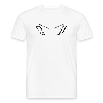 Angel Wings - Men's T-Shirt - white - Front - AI Model Male 178 dark (178cm)