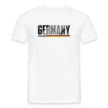 Germany flag - Men's T-Shirt - white - Front - AI Model Male 178 dark (178cm)