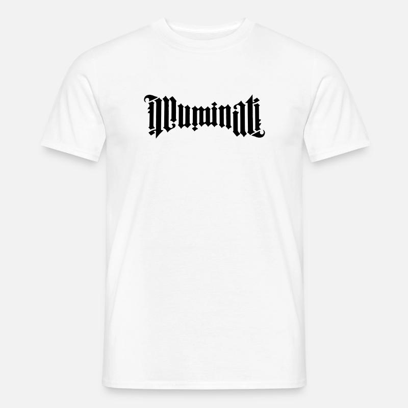 Ambigramm Illuminati - Männer T-Shirt - Weiß