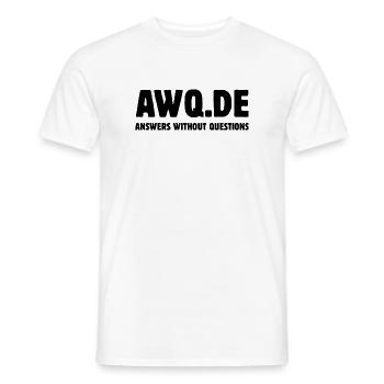 AWQ - Answers without questions - Männer T-Shirt - Weiß - Vorne - AI Model Male 178 dark (178cm)