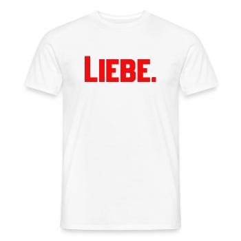 Liebe - Männer T-Shirt - Weiß - Vorne - AI Model Male 178 dark (178cm)